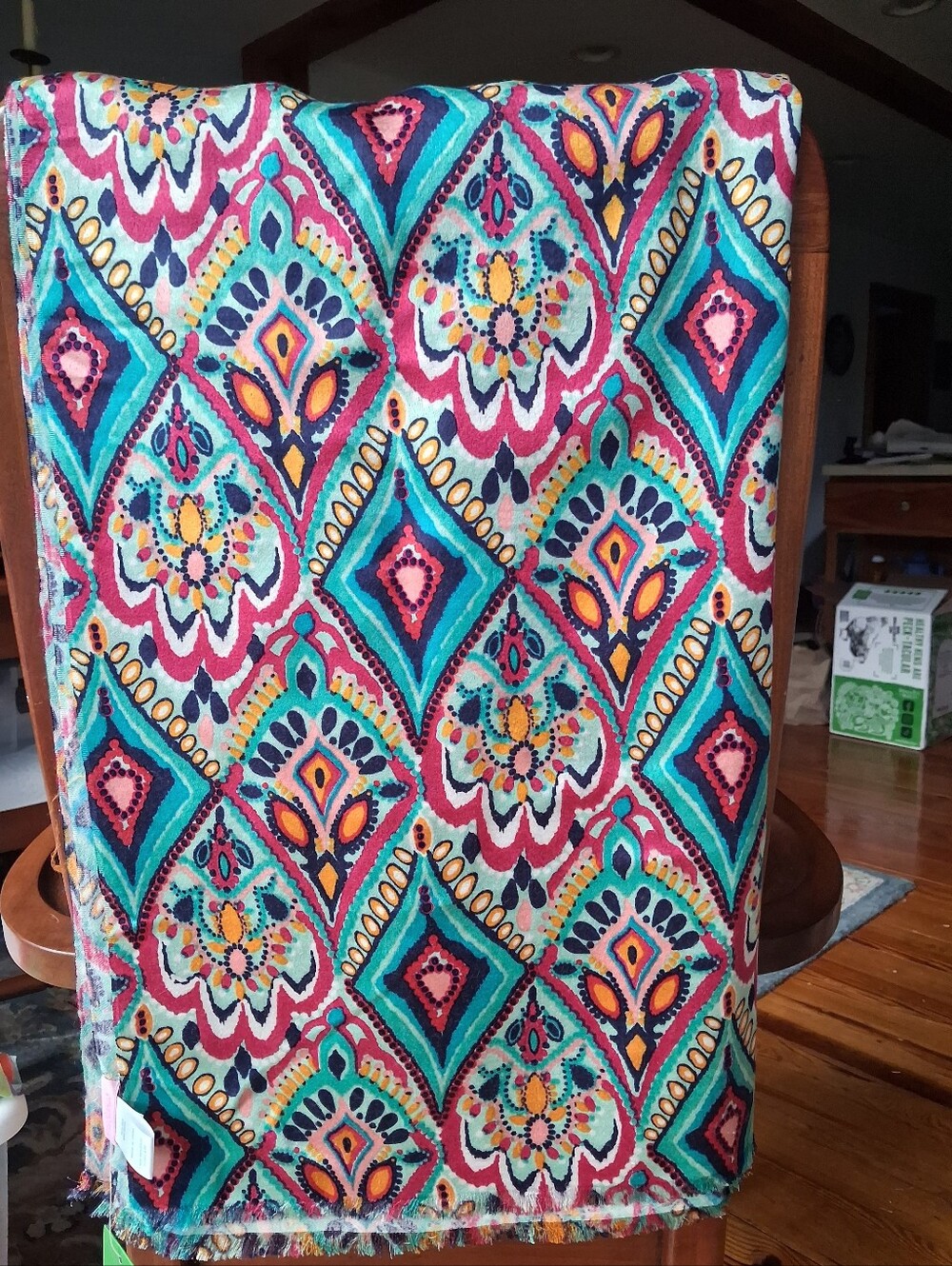 Lilly Pulitzer Sloane Scarf Satin Weave Multi "Crown Jewels" NWT